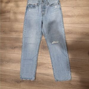 Light Blue Wedgie Straight Jeans